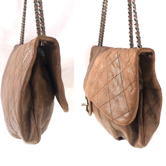 💎 STUNNING 💎 2 way CHANEL CAVIAR BAG FLAP - Picture 14 of 16